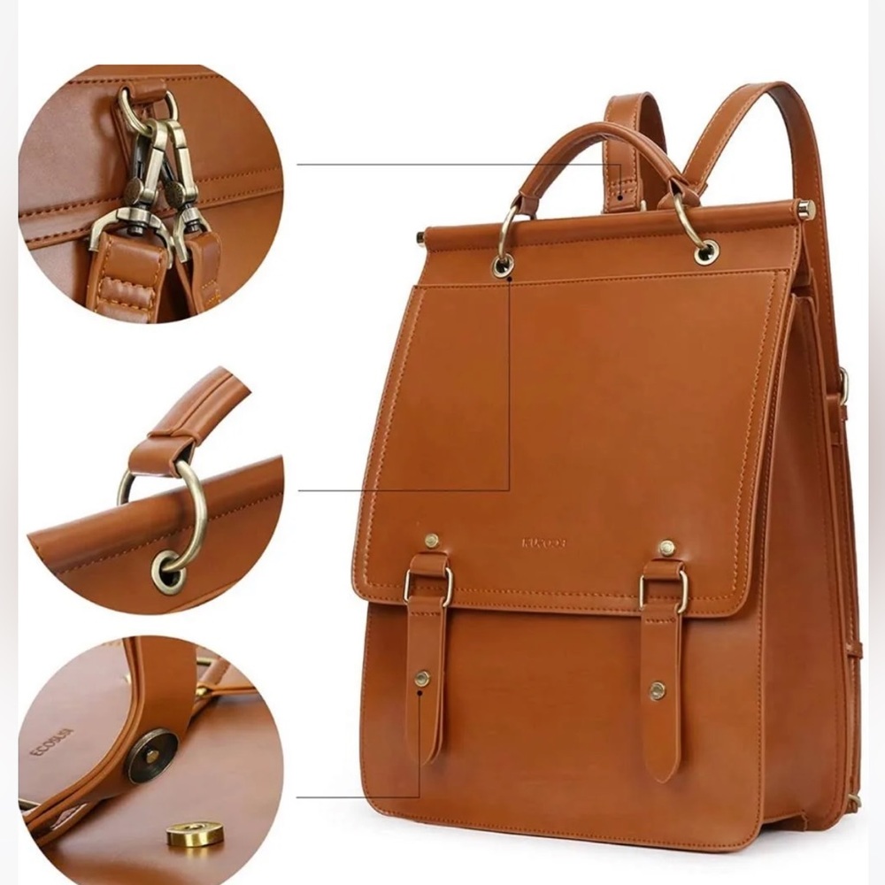 ECOSUSI Vegan Leather Backpack bag 💼